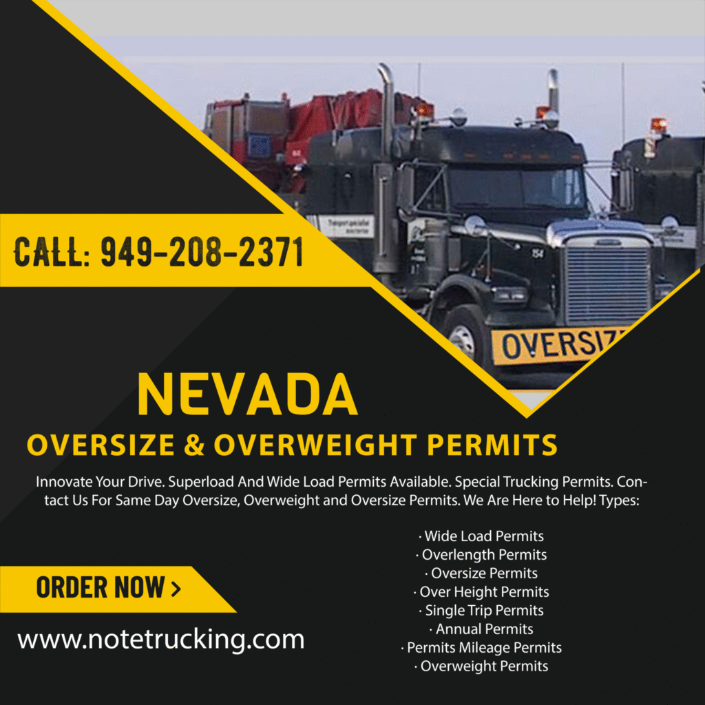 Nevada Oversize Permit Nevada Overweight Permits